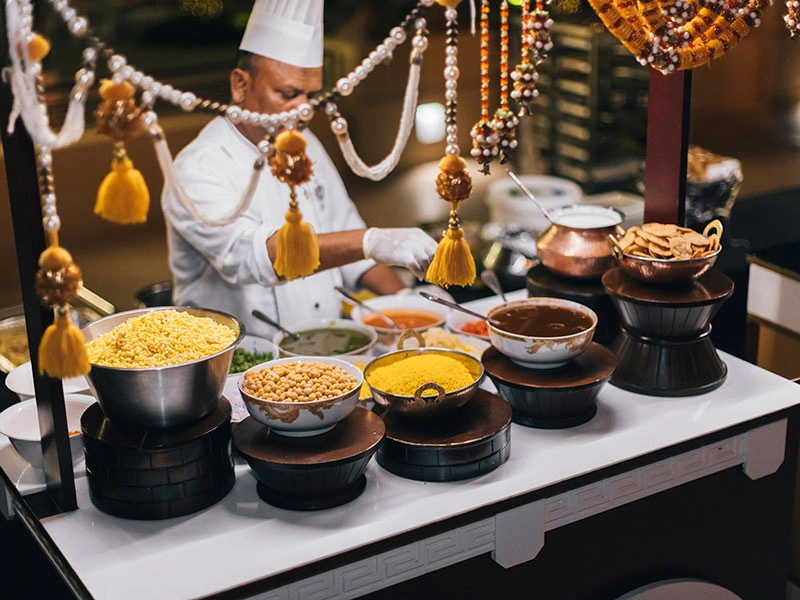 Colorful wedding decor